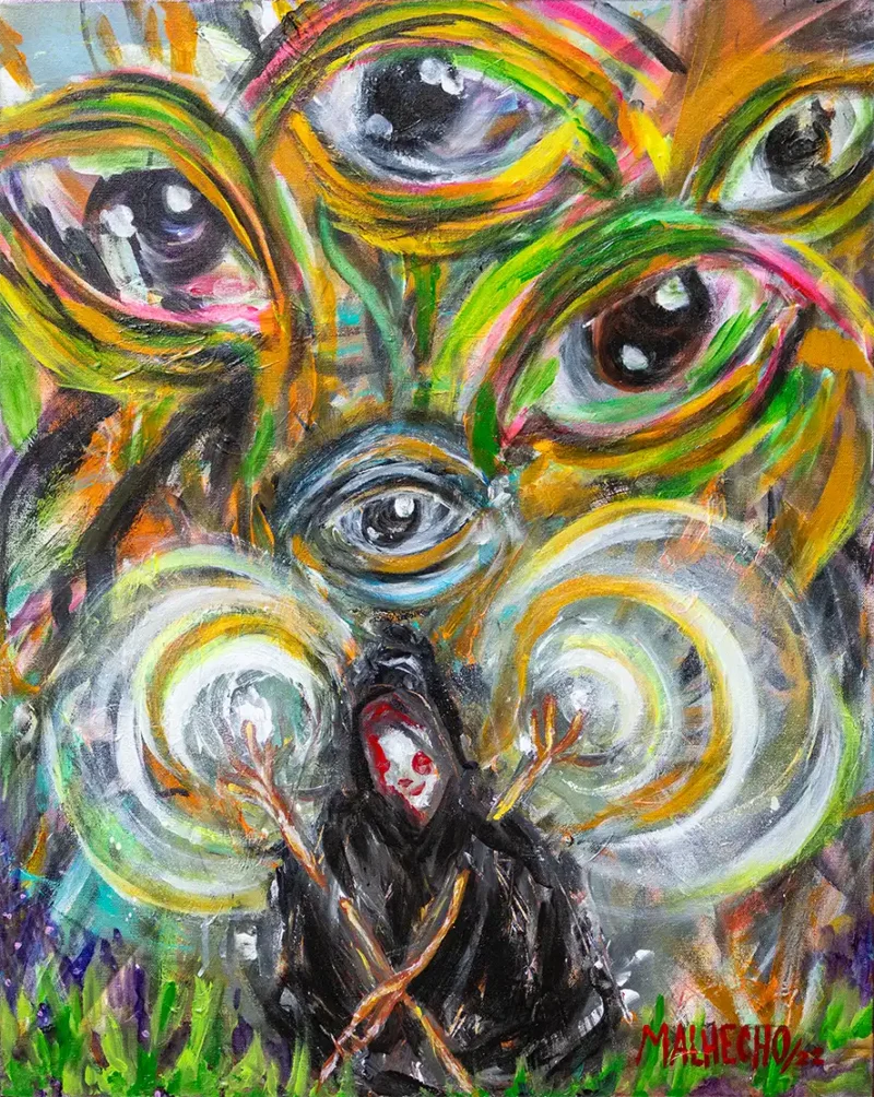 The Magic Eyes of Mysterious Forest Wizards.
