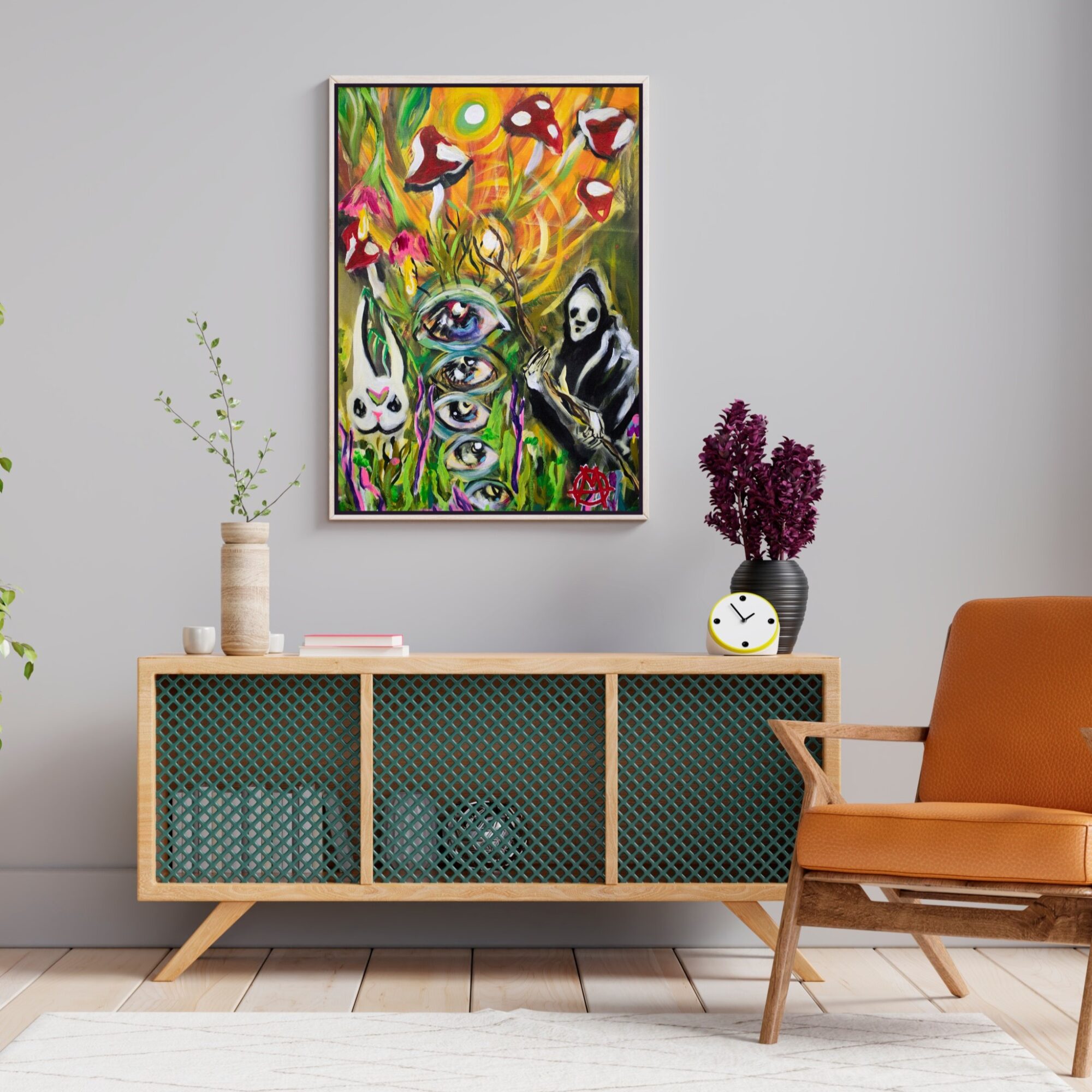 Whimsical Wizard and Mushrooms - Image 6