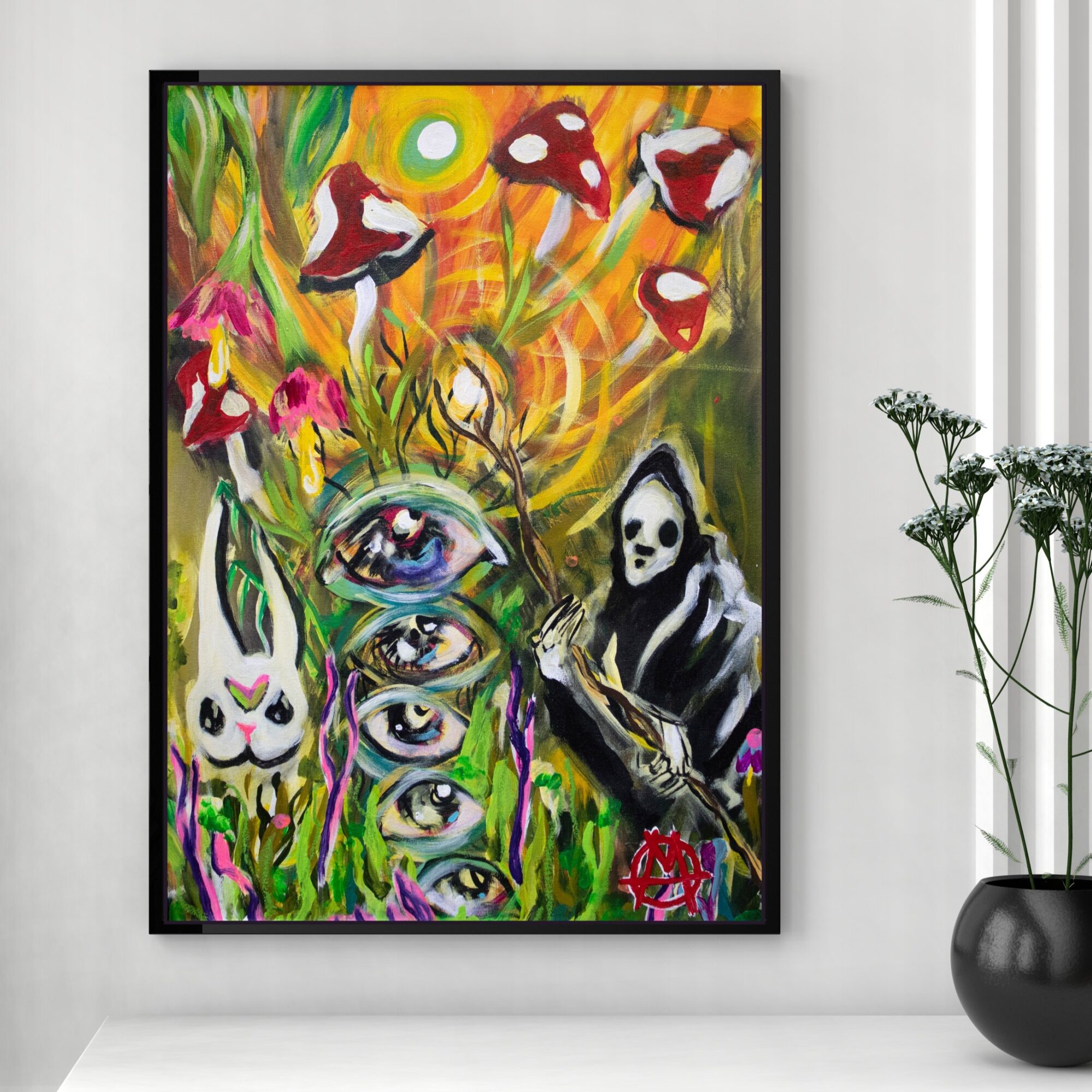 Whimsical Wizard and Mushrooms - Image 7