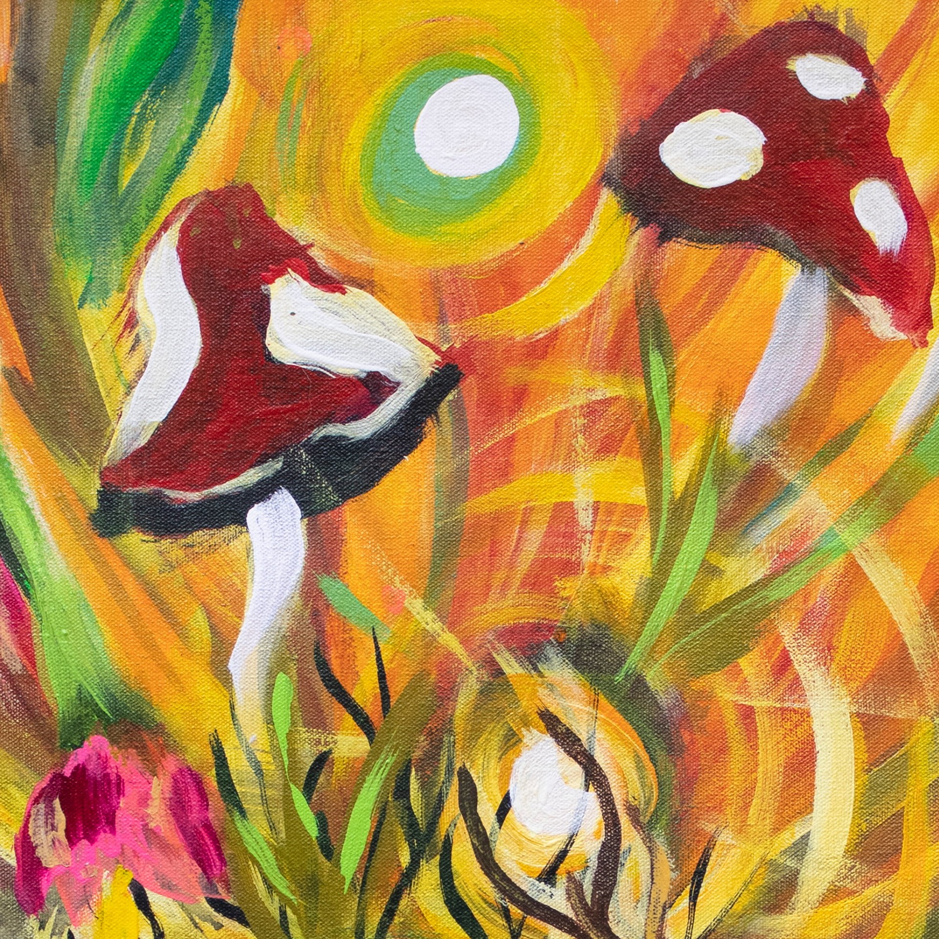 Whimsical Wizard and Mushrooms - Image 6