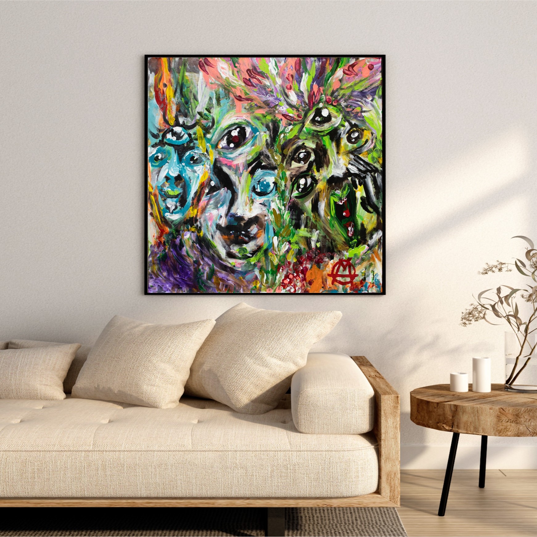 In the darkness of the mountain